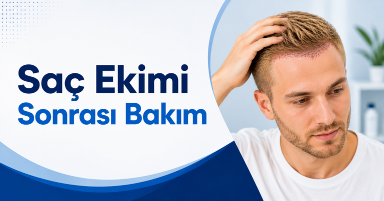 Saç ekimi sonrası bakım sürecinde dikkat edilmesi gerekenler, yıkama talimatları ve iyileşme süreci hakkında kapsamlı rehber görseli